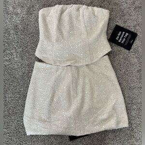 Lulu’s Cream Tweed & Sequin Set